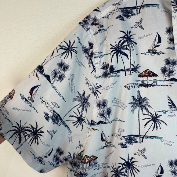 Lee Tropical Print Button Front Shirt Size XXL - Picture 3 of 9